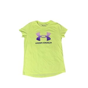 Under Armour Kids Neon Green Active Tshirt size Y Large